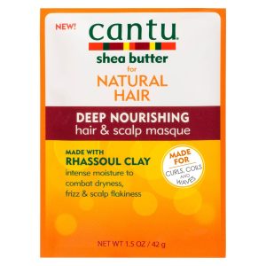 Cantu Shea Butter Deep Nourishing Hair & Scalp Masque Rhassoul Clay packette 1.5oz