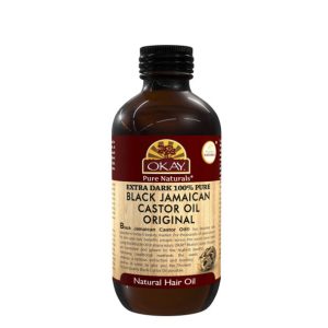 OKAY BLACK JAMAICAN CASTOR OIL ORIGINAL DARK 4oz /118ml