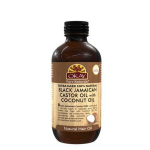 OKAY XTRA DARK BLACK JAMAICAN CASTOR OIL 4oz /118ml